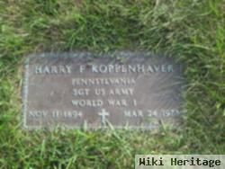 Sgt Harry F Koppenhaver