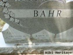 Preston H Bahr