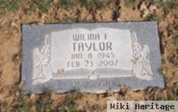 Wilma F Taylor