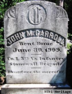 Sgt John M. Carroll