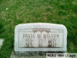 Pavil M. Wilson