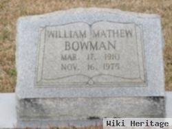 William Mathew Bowman