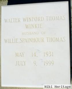 Walter Winford "winkie" Thomas