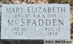 Mary Elizabeth Mcspadden