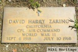 David Harry Zaring