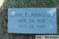 John E Johnston