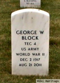 George W Block