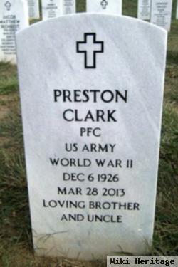 Pfc Preston Crawford Clark, Jr