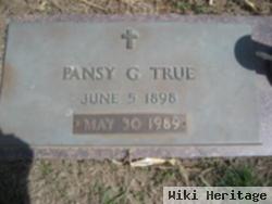 Pansy Gladys Clarence True