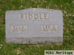 Leonides L "lee" Riddle