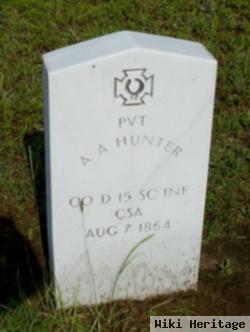 Pvt A. A. Hunter