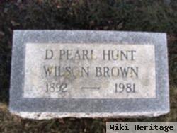 Dora Pearl Wilson Hunt Brown