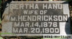 Bertha Hand Hendrickson