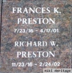 Richard W Preston