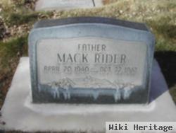 Elbert Mcdonald "mack" Rider, Jr