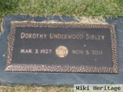 Dorothy "dot" Underwood Sibley