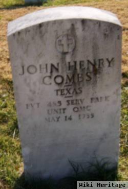 Pvt John Henry Combs