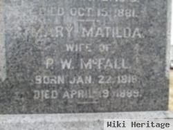 Mary Matilda Mcfall