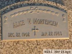 Alice V. Olson Mortensen