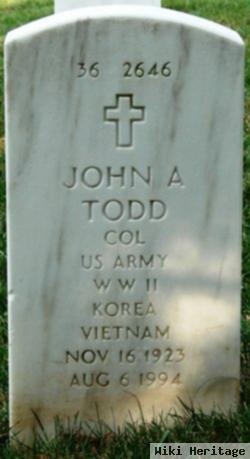 Col John A Todd