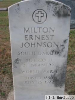 Sgt Milton Ernest Johnson