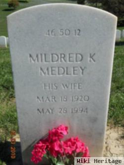 Mildred K Medley