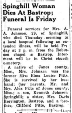 Elma Louise Pitts Johnson