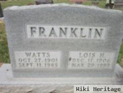 Lois Hicklin Franklin