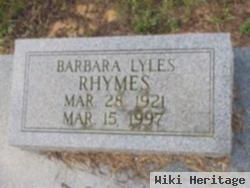 Barbara Lyles Rhymes