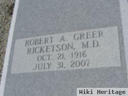 Dr Robert Alfred Greer Ricketson