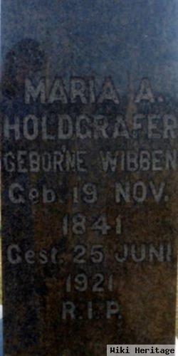 Maria A. Wibben Holdgrafer