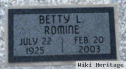 Betty L White Romine