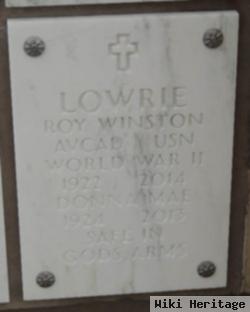 Roy Winston Lowrie