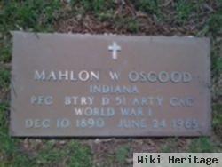 Pfc Mahlon W. Osgood