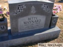 Elizabeth "betty" Maynard