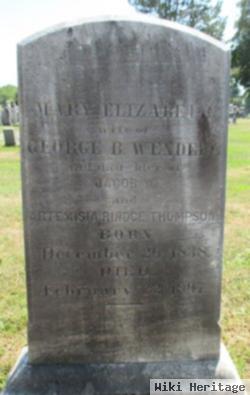 Mary Elizabeth Thompson Wendell