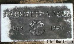 Harriette A. Saxe