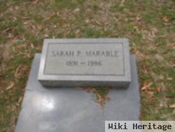 Sarah P Marable