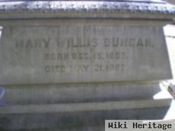 Mary Willis Willis Duncan