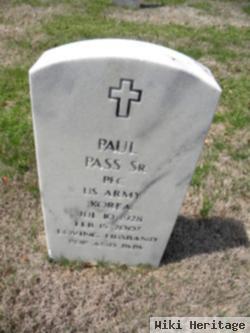 Pfc Paul Pass, Sr