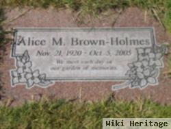 Alice M Brown-Holmes