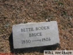 Elizabeth J "bettie" Boden Bruce