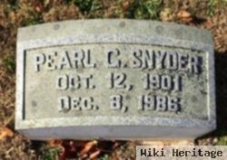 Pearl C Bittner Snyder