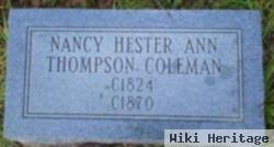 Nancy Hester Ann Thompson Coleman