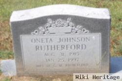 Oneta Johnson Rutherford