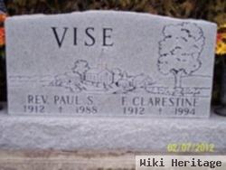 Rev Paul S Vise