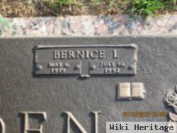 Bernice I Holden