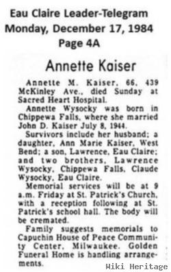 Annette M. Kaiser