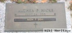 Althea P. Hicks