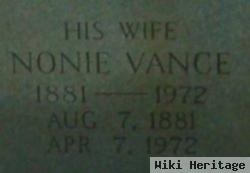 Mamie Lenora "nonie" Vance Washam